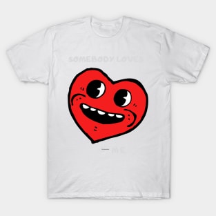 SOMEBODYLOVESME CRAZYHEART large T-Shirt